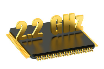Poster - CPU chip for smatphone and tablet 2.2 GHz frequency