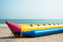 Banana Boat On Beach
