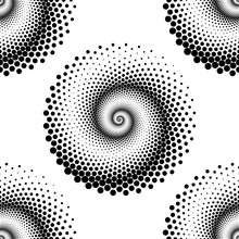 Design Seamless Spiral Dots Pattern
