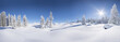 canvas print picture - Winterpanorama - Verschneite Winterlandschaft