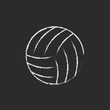 © Visual Generation - Volleyball ball icon drawn in chalk.