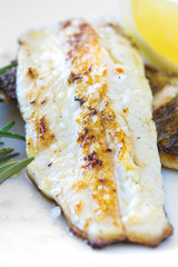 Canvas Print - Grilled Fish Fillet 