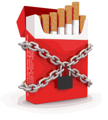 Poster - Cigarette Pack and lock 