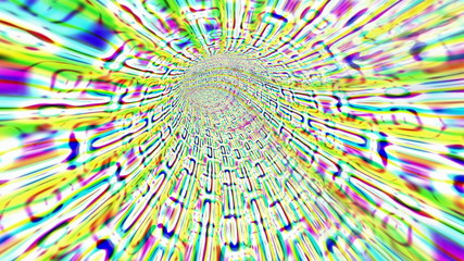 Wall Mural - Vortex 007: A vortex tunnel of streaming abstract data (Loop).