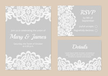 Lace Cards For Wedding