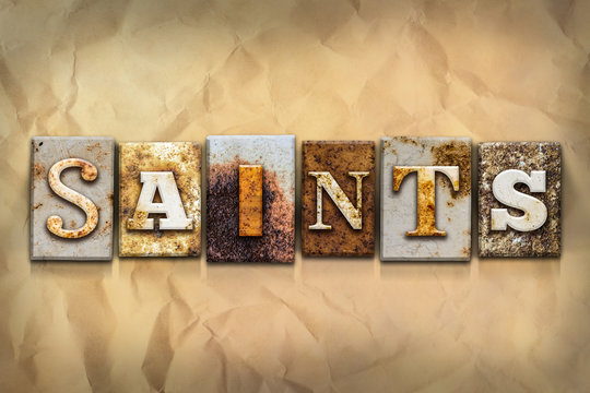 Saints Concept Rusted Metal Type