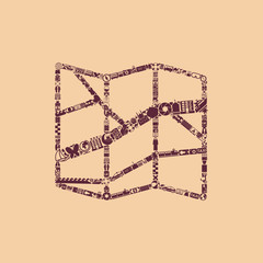 Poster - map icon