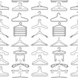 Clothes hanger seamless pattern