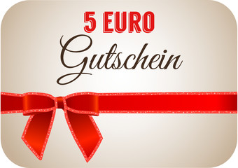 Wall Mural - 5 Euro Gutschein