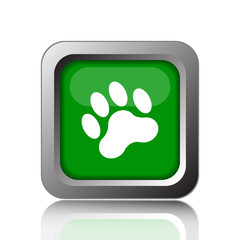 Poster - Paw print icon