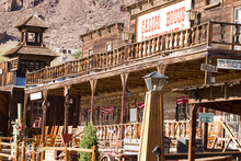 Main Street Buildings In Calico Ghost Town, Owned By San Bernardino County, California