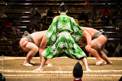 Dekoracja na wymiar  zapasy-sumo