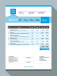 © mikhailmorosin - Vector Customizable Invoice Form Template Design. Vector Illustration
