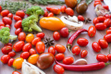 Fototapeta Kuchnia - Background from vegetables close-up.