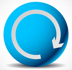 Aufkleber - circular, loop, refresh, vector, cycle, clockwise, right, arrow,