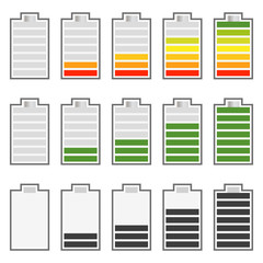 Aufkleber - Level, progress indicators, battery level indicators. Editable v