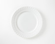 Elegant white dinner plate