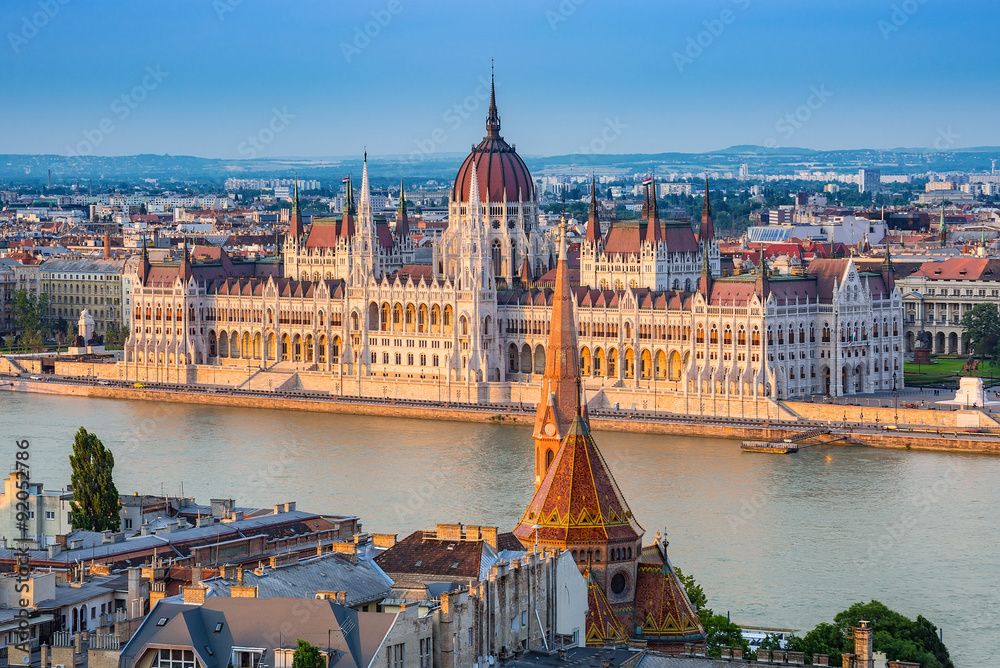 Obraz na płótnie Hungarian Parliament - Budapest - Hungary w salonie