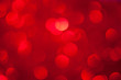 canvas print picture - red  bokeh background