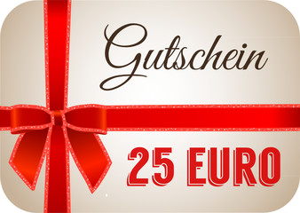 Sticker - 25 Euro Gutschein