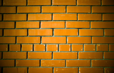 Wall Mural - Texture of red brick wall background, modern architecture. Toned