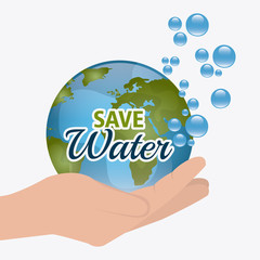 Poster - Save water design.