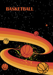 Wall Mural - Starry basketball