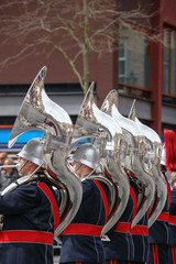 Concert band or windband performing during event