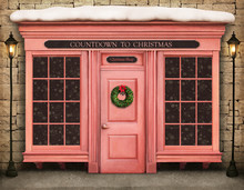 Background Storefront Countdown To Christmas