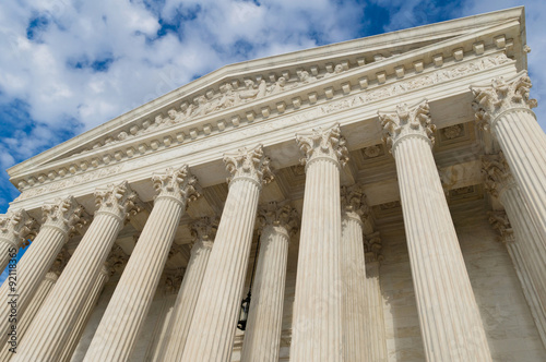 UNITED STATES supreme court building columns and portico Poster