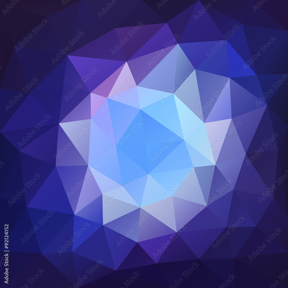 Blue and purple low poly background vector