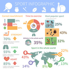  Popular sport infographic report print