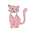 © olillia - Hand drawn illustration of cute domestic cat