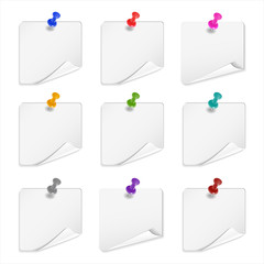 Wall Mural -  White sticker vector 