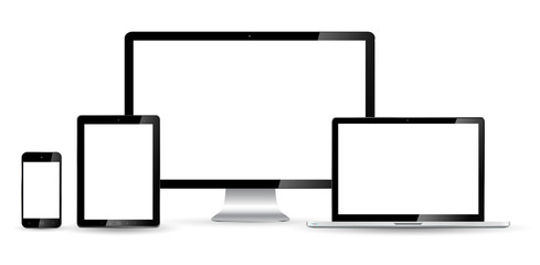 Poster - Modern digital tech device collection