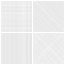 Set Of Monochrome Hatch Seamless Patterns