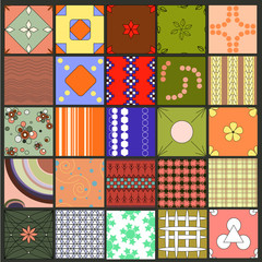 Wall Mural - 25 patterns. Can be used for wallpaper, web page, background