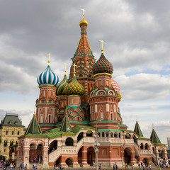 St Basils cathedral on Red Square in Moscow