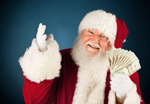 Santa: Santa Holding Fanned Out Cash