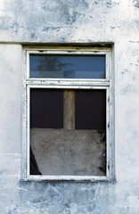 Wall Mural - old window with wall