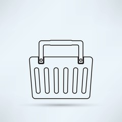 Wall Mural - Shopping basket icon