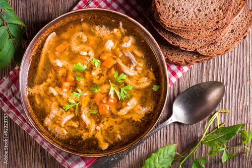 Naklejka - mata magnetyczna na lodówkę polish beef tripe soup