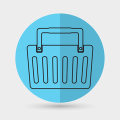 Wall Mural - Shopping basket icon