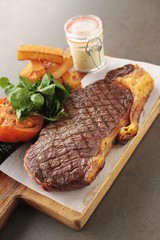 Poster - sirloin steak plated meal