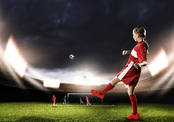 Wall Mural - Football female player