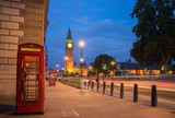 Fototapeta Londyn - Big Ben and Westminster abbey in London, England