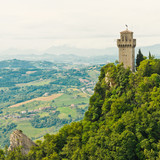 Fototapeta Na sufit -  the ancient tower Montale, the third of the three towers on a p