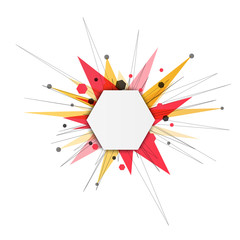 Aufkleber - Abstract colorful explosion banner. Vector illustration.