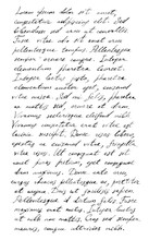 Handwriting Old Letter - Latin Text Lorem Ipsum Background