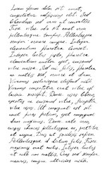 handwriting old letter - latin text lorem ipsum background